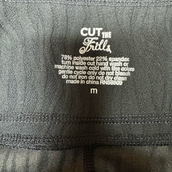 NWT Cut The Frills Textured Black Leggings Sz Medium - Picture 4 of 9